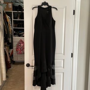Xscape Hi-Low Black Evening gown. Size 12. Worn once.